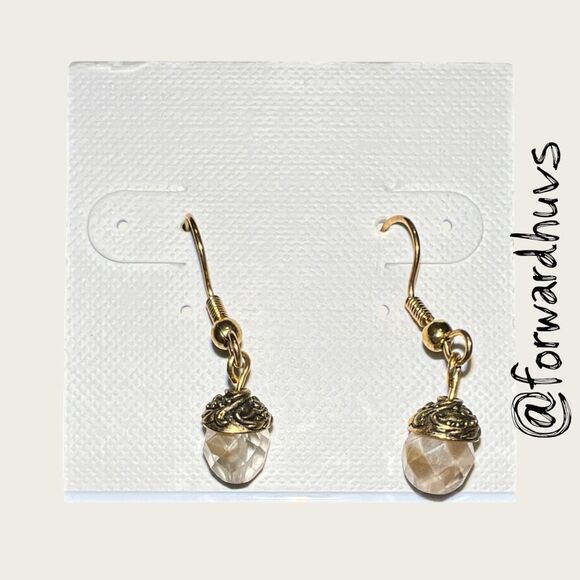 Bundle Sale 3 for $15 | Artisan Earrings – Acorn Style – Faceted Beads - Picture 1 of 6